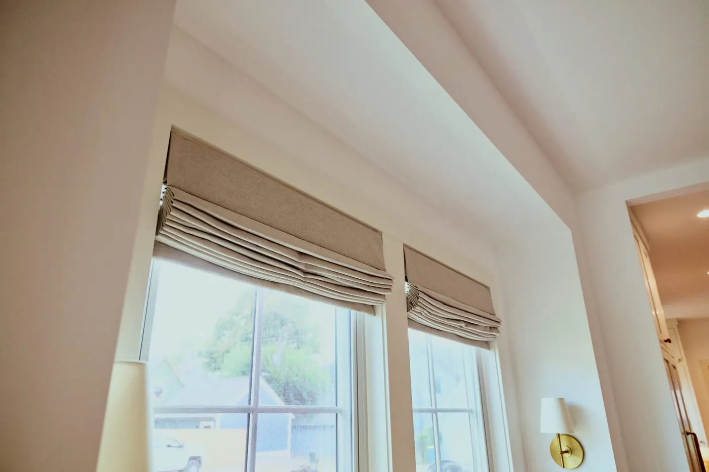 Custom shades measured and installed in Carmel
