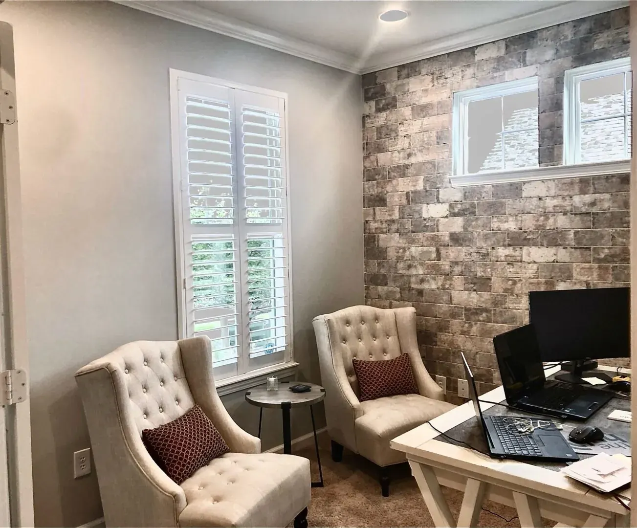 Cellular shades in a Carmel living room